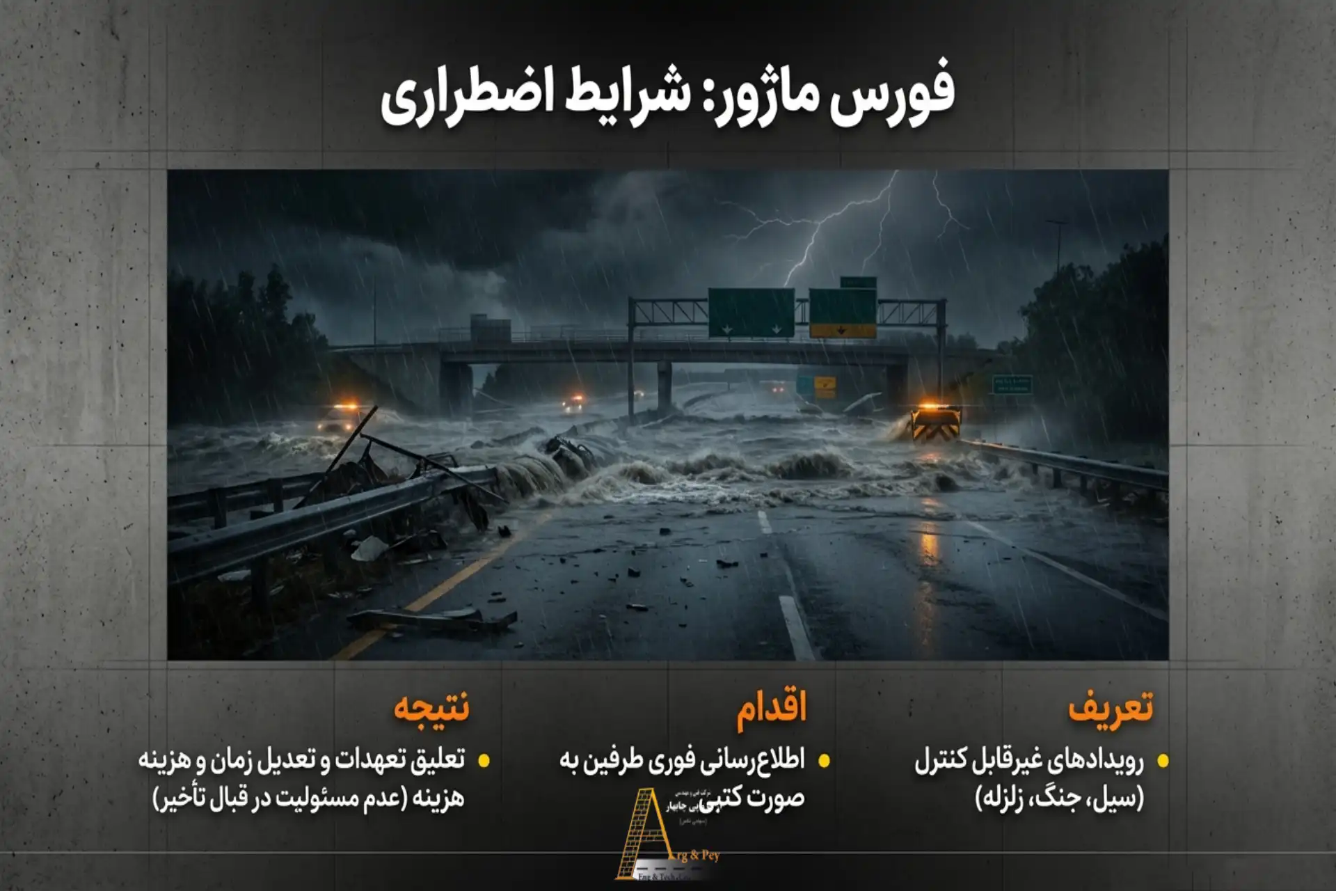 فورس ماژور در قراردادهای راهسازی