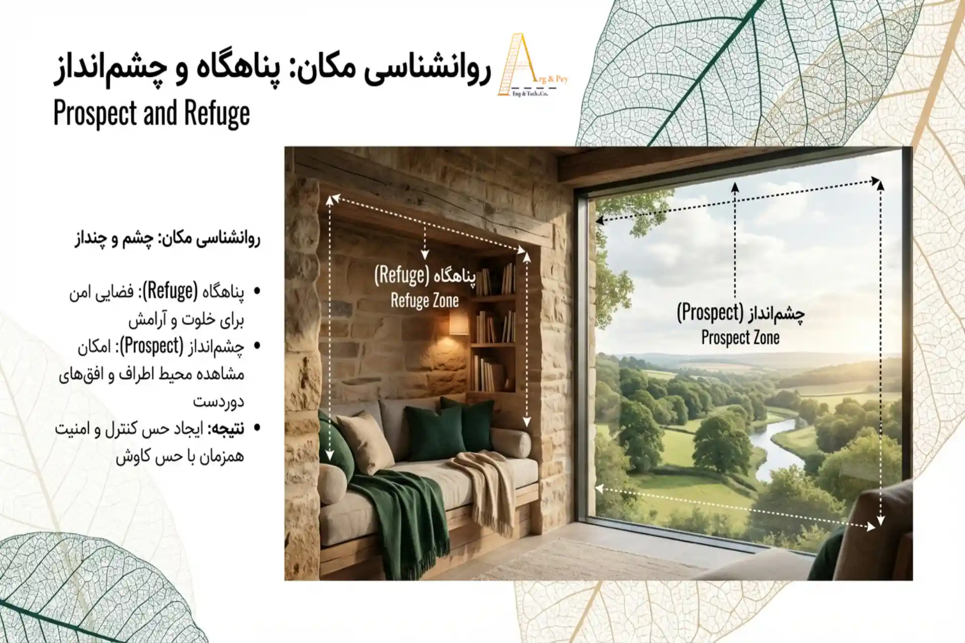 در نظر گرفتن پناهگاه در سبک محوطهسازی بیوفیلیک