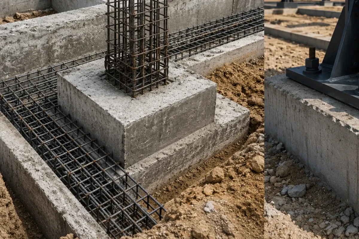 تفاوت فونداسیون فلزی و بتنی
