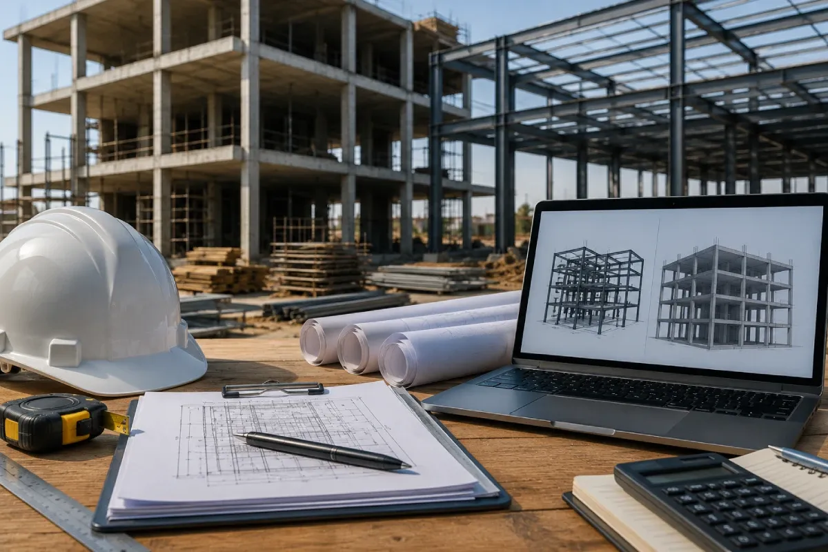 تفاوت قیمت اسکلت فلزی یا بتنی